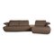 Beige Leather Avanti Corner Sofa & Ottoman from Koinor, Set of 2 12