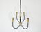 Mid-Century 2-Tier Brass 6-Arm Sputnik Chandelier, 1960s 5