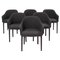 Chaises de Salon Softshell Noires par Ronan & Erwan Bouroullec pour Vitra, Set de 6 1