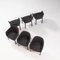 Chaises de Salon Softshell Noires par Ronan & Erwan Bouroullec pour Vitra, Set de 6 3