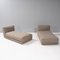 Gray Chaise Lounges from B & B Italia, Set of 2 3