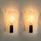 Lampade da parete in vetro di Murano massiccio di Hillebrand, 1960, set di 2, Immagine 9