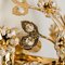 Gold-Plated Flower Wall Light or Flushmount from Palwa 8