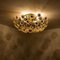 Gold-Plated Flower Wall Light or Flush Mount from Palwa, 1970s 14