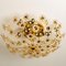 Gold-Plated Flower Wall Light or Flush Mount from Palwa, 1970s 9