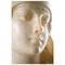 Guglielmo Pugi, Bust of Young Woman with Headdress, 19th Century, Marble Sculpture 5