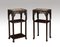 Chinese Rosewood and Marble Tables, Set of 2 1