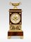 Reloj de repisa francés estilo imperio de caoba montada en metal dorado, Imagen 1