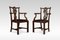 Fauteuils Chippendale Revival en Acajou, Set de 2 1