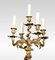 Barocke Tischlampe aus vergoldeter Bronze mit 5 Leuchten 4