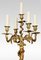 Barocke Tischlampe aus vergoldeter Bronze mit 5 Leuchten 5