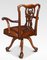 Chippendale Mahogany Revolving Desk Chair 6