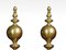 Large Dutch Baroque Style Brass Fire Dogs, Set of 2 2