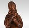 Heilige Figur aus geschnitztem Eichenholz, 19. Jh 2