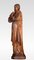 Figura di santo in quercia intagliata, XIX secolo, Immagine 6
