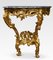 Rococo Revival Giltwood and Marble Console Table 2