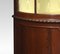 Mahogany Bow Fronted Display Cabinet 6