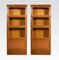 Large Oak 4-Sectional Bookcases, Set of 2 1