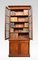 Mahogany 2-Door Narrow Bookcase 2