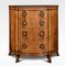 Mahogany Bow Fronted Chest of Drawers 1