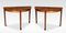 Rosewood Hall Tables, Set of 2 1