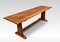 Large Oak Plank Top Refectory Table 1