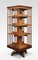 Walnut and Ash 4-Tier Revolving Bookcase 1