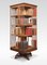 Drehbares 4-stufiges Bücherregal aus Nussholz & Esche 2