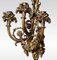 Apliques de pared franceses estilo Luis XIV de bronce dorado con tres brazos. Juego de 2, Imagen 4