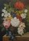 J van Neesen, Natura morta di fiori, anni '60, olio su tela, con cornice, Immagine 2
