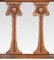 Art Nouveau Oak High Back Armchairs, Set of 2, Image 2