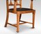 Art Nouveau Oak High Back Armchairs, Set of 2 8