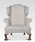 Large Upholstered Wingback Armchair, Image 1