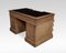 Limed Oak Carved Pedestal Desk, Image 5