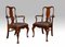 Queen Anne Style High Back Dining Chairs, Set of 6 4