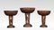 Anglo-Indian Carved Walnut Serving Bowls, Set of 3, Image 1