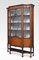 Mahogany Sheraton Revival Inlaid Display Cabinet 4