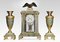 Set di orologi in vetro onice, Francia, Immagine 1