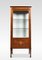 Mahogany Single Door Inlaid Display Cabinet, Image 1