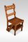 Gothic Revival Metamorphic Chair aus Eiche 1