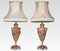 Lampes de Bureau en Forme de Vase en Marbre, Set de 2 1