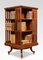 Mahogany Inlaid Revolving Bookcase 2
