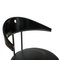 Contemporary Black Lacquered Iron Leatherette Chairs, Italy, 1980, Set of 4, Image 7