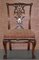 Solid Hardwood Dining Chairs with Claw & Ball Feet in the Style of Thomas Chippendale, Set of 8 4