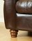 Brown Heritage Saddle Leather Madison 2-Seat Sofa 9