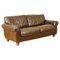 Brown Heritage Saddle Leather Madison 2-Seat Sofa 1