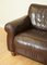 Brown Heritage Saddle Leather Madison 2-Seat Sofa 8