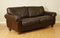 Brown Heritage Saddle Leather Madison 2-Seat Sofa 2