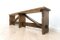 Antique Rustic Country House Hall Oak Bench, Image 8