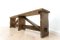 Antique Rustic Country House Hall Oak Bench 2